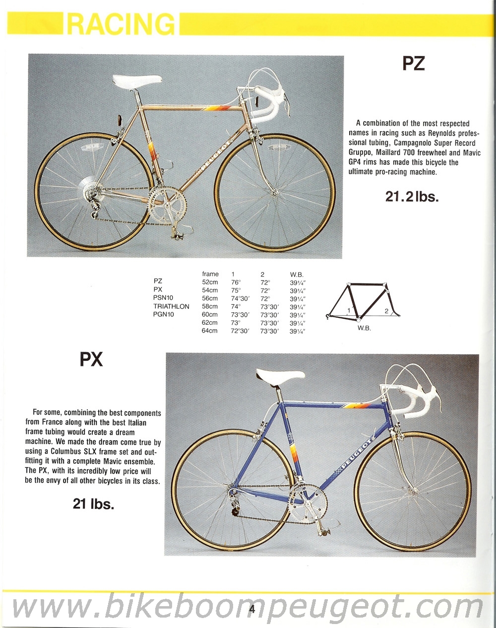 Peugeot 1986 USA Brochure
